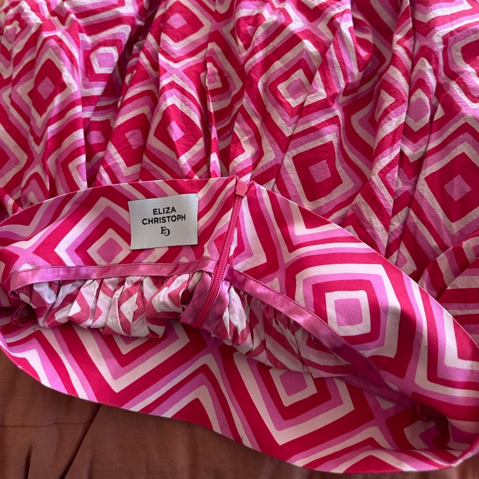 Eliza Christoph Njeri Geometric Poplin Skirt — image 6 of 8